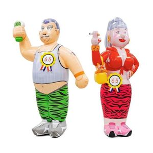 Abraham & Sarah Opblaaspoppen set Abraham & Sarah Opblaaspoppen set